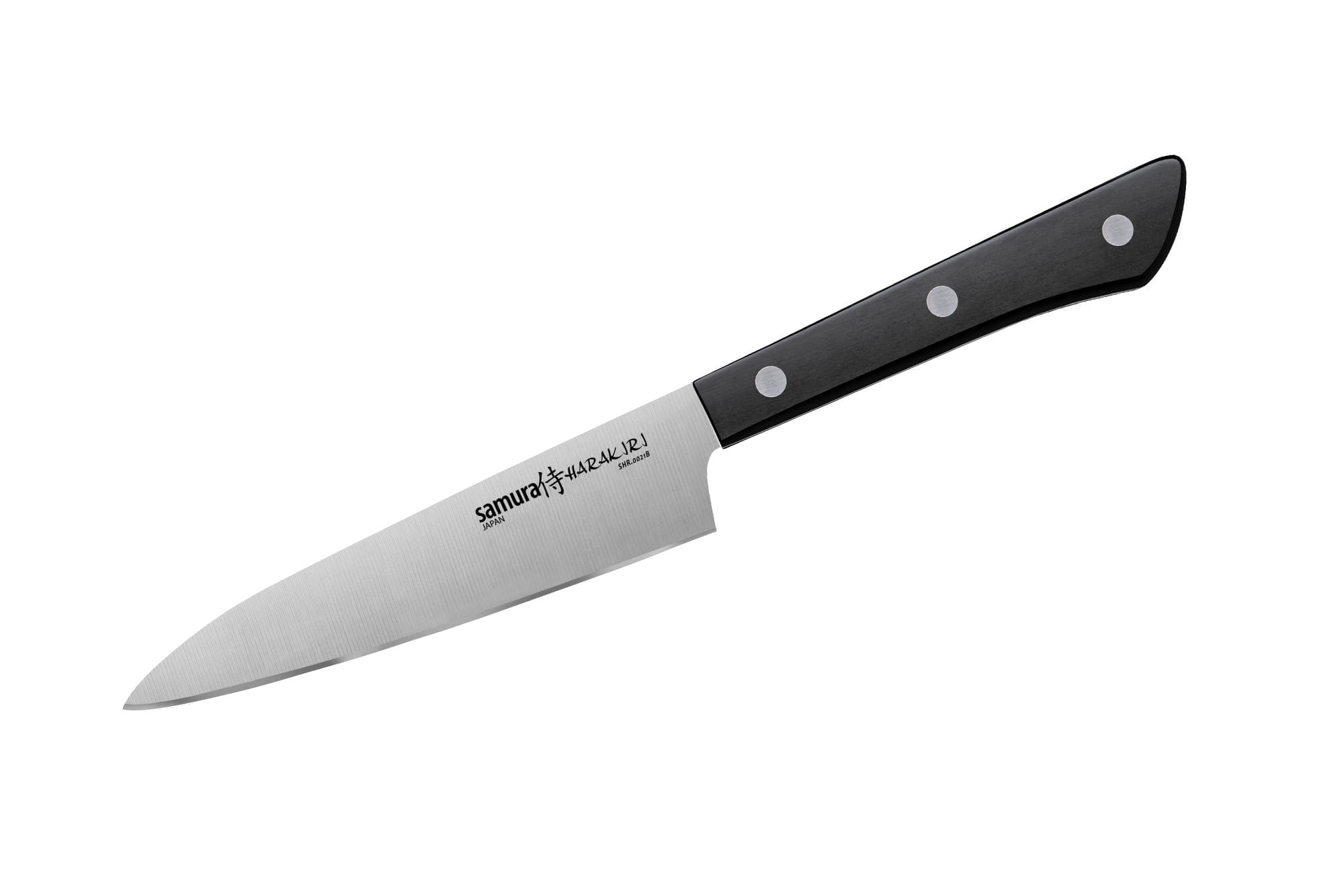 Kokkekniv 120mm, Samura Harakiri, kjøkkekniv samura, japanske kniver, universalkniv samura, kjøp samura kniv, [SHR-0021B]